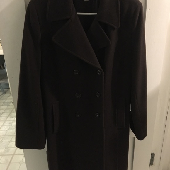 Chocolate Brown Cashmere Coat - Picture 1 of 5
